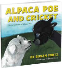 Alpaca Poe and Cricket by Susan Cortz